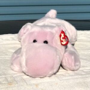 Happy the Hippo . Ty Beanie Buddies . Rare